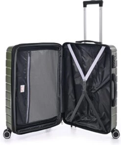 Jump Arogado - Reiskoffer - 66 Cm - 4 Wielen - TSA-Cijferslot - Kaki -Bagageopslag 1001x1200 2