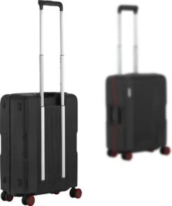 CarryOn Protector Luxe Handbagage Koffer - Trolley 55cm Met TSA-slot En Clipsluiting - Zwart -Bagageopslag 1002x1200