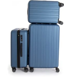 AttitudeZ Azur Reiskoffer Medium Blauw 67cm - TSA-slot -Bagageopslag 1005x1200 2