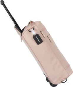 New Rebels® Harper Reistas / Weekendtas Geschikt Voor Handbagage - Waterafstotend Polyutheraan - Trolley Met Wielen En Reflectiedetails - Oud Roze - 29L 25 New Rebels® Harper Reistas / Weekendtas Geschikt Voor Handbagage - Waterafstotend Polyutheraan - Trolley Met Wielen En Reflectiedetails - Oud Roze - 29L -Bagageopslag 1005x1200