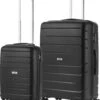 TravelZ Big Bars Kofferset - Trolleyset TSA 2-delig - Handbagage En Groot - Zwart -Bagageopslag 1015x1200 4