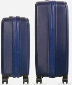 ©TROLLEYZ - Ibiza No.3 - Kofferset 2 Delig - 55cm+78cm Met TSA Slot - Dubbele Wielen - 360° Spinners - 100% ABS - Reiskoffers In Ocean Blue -Bagageopslag 1017x1200 2