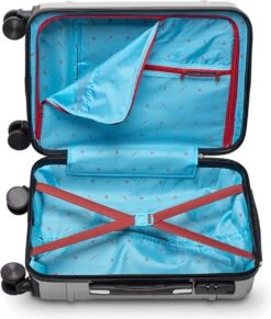 Tesla PC - Handbagage Koffer - 55x35x20 Cm - 4 Wielen - Zilver -Bagageopslag 1020x1200