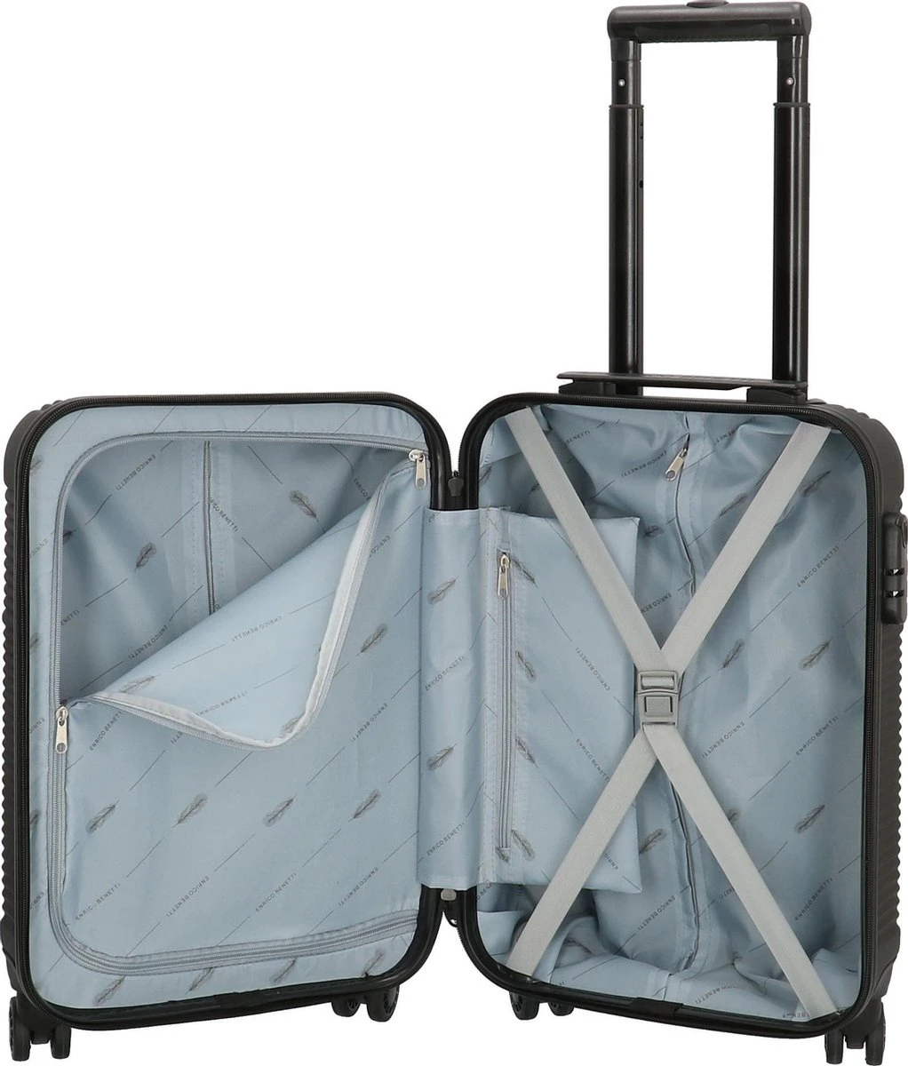 Enrico Benetti Louisville Driedelige Kofferset Hardcase - 39040 - Zwart 9 Enrico Benetti Louisville Driedelige Kofferset Hardcase - 39040 - Zwart - Afbeelding 7