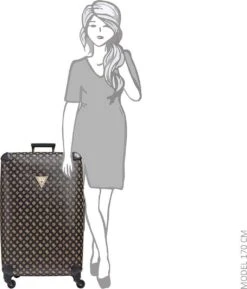 Guess Wilder Travel Dameskoffer - Bruin -Bagageopslag 1027x1200 2