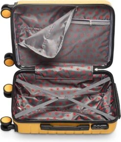 Swiss Alpine 2.0 - Handbagage Koffer - 55x35x20 Cm - 4 Wielen - Geel -Bagageopslag 1027x1200