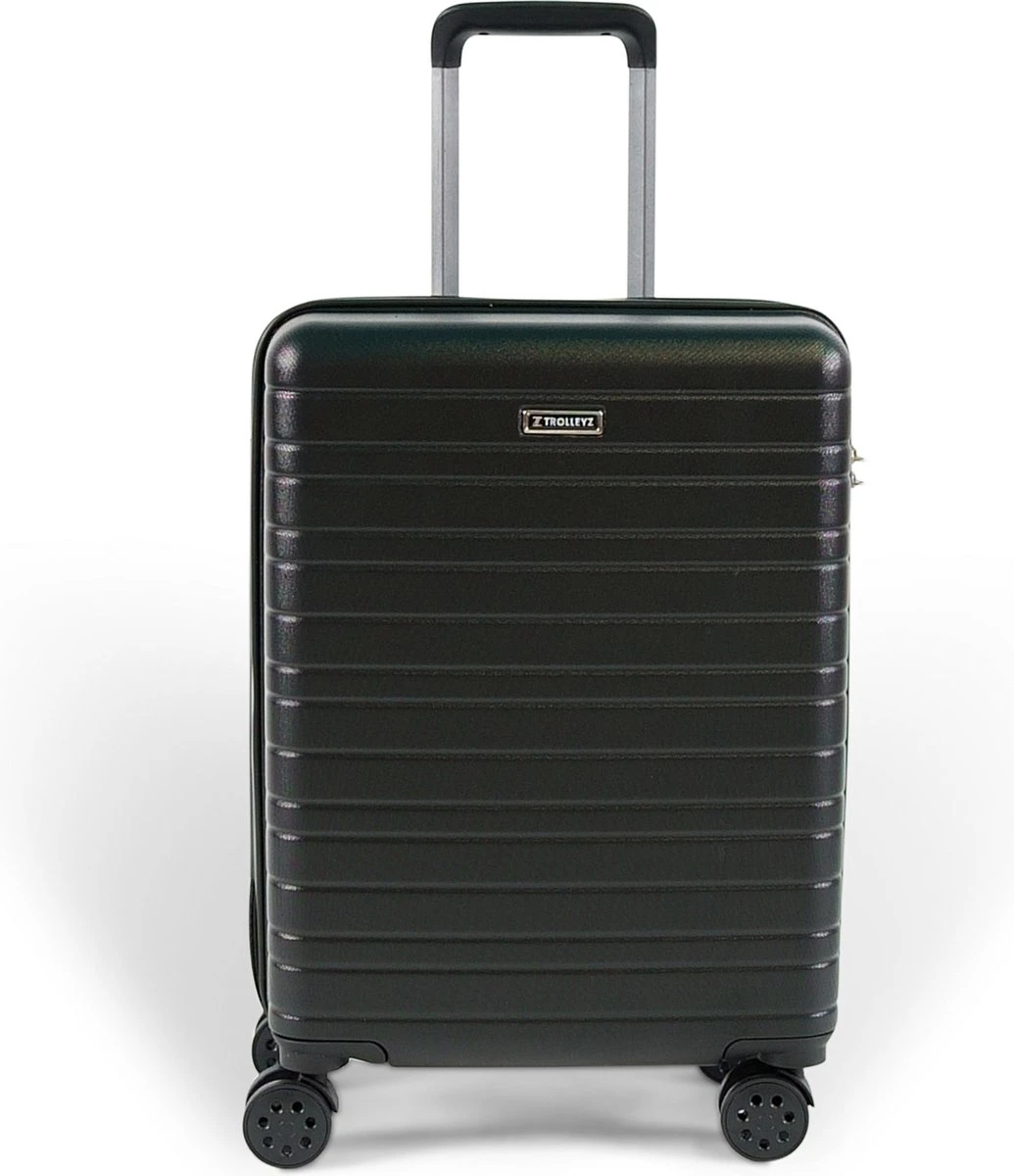 ©TROLLEYZ - Amsterdam No.9 - Trolley - 55cm Met TSA Slot - Dubbele Wielen - 360° Spinners - 100% ABS - Handbagage Koffer In Night Black 3 ©TROLLEYZ - Amsterdam No.9 - Trolley - 55cm Met TSA Slot - Dubbele Wielen - 360° Spinners - 100% ABS - Handbagage Koffer In Night Black