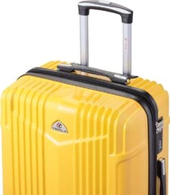 Tesla PC - Reiskoffer - 65 Cm - 4 Wielen - Geel -Bagageopslag 1047x1200 4