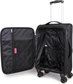 Decent D-Upright Handbagage Koffer - 55 Cm - TSA Slot - Zwart 36 Decent D-Upright Handbagage Koffer - 55 Cm - TSA Slot - Zwart -Bagageopslag 1049x1200