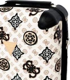 Guess House Party 18 In 4 Wheeler Dames Reiskoffer - Cream Multi Logo 17 Guess House Party 18 In 4 Wheeler Dames Reiskoffer - Cream Multi Logo -Bagageopslag 1052x1200 1