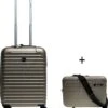 Benzi Barra - Set Van Handbagage Koffer + Beautycase - Champagne 1 Benzi Barra - Set Van Handbagage Koffer + Beautycase - Champagne -Bagageopslag 1058x1200 5