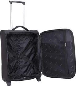Decent Handbagage Koffer / Trolley / Reiskoffer - 50 Cm - 35 Liter - Polyester - Super-Light - Zwart -Bagageopslag 1060x1200 4