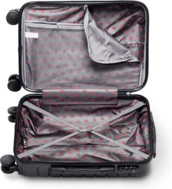 Swiss Alpine 2.0 - Handbagage Koffer - 55x35x20 Cm - 4 Wielen - Zwart -Bagageopslag 1089x1200