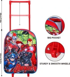Marvel THE AVENGERS Trolley Koffertje Vakantie Logeren Tripjes -Bagageopslag 1089x1200 4