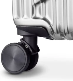 Tesla PC - Handbagage Koffer - 55x35x20 Cm - 4 Wielen - Zilver -Bagageopslag 1095x1200