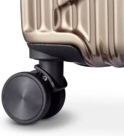 Tesla PC - Reiskoffer - 65 Cm - 4 Wielen - Goud 14 Tesla PC - Reiskoffer - 65 Cm - 4 Wielen - Goud -Bagageopslag 1095x1200 4