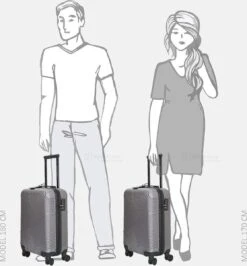 Enrico Benetti Louisville 39040 Handbagage Koffer 52 Cm - Grijs -Bagageopslag 1115x1200