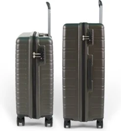 ©TROLLEYZ - Amsterdam No.9 - Kofferset 2 Delig - 55cm+78cm Met TSA Slot - Dubbele Wielen - 360° Spinners - 100% ABS - Reiskoffers In Cloudy Grey 12 ©TROLLEYZ - Amsterdam No.9 - Kofferset 2 Delig - 55cm+78cm Met TSA Slot - Dubbele Wielen - 360° Spinners - 100% ABS - Reiskoffers In Cloudy Grey -Bagageopslag 1116x1200 9