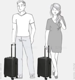 Enrico Benetti Louisville 39040 Handbagage Koffer Hardcase ABS - Zwart -Bagageopslag 1118x1200 1