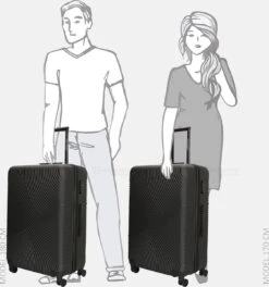 Enrico Benetti Koffer / Trolley / Reiskoffer - 75 X 46 X 25 Cm - 93 Liter - ABS - Maat L - Louisville - Zwart -Bagageopslag 1122x1200 2