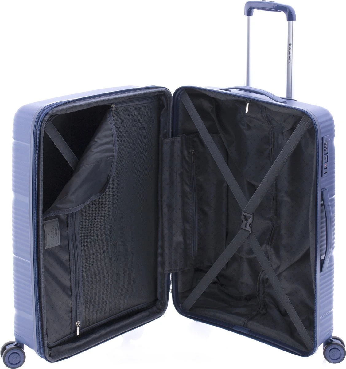 Gladiator Bionic M Spinner 65 Expandable - TSA Slot - Blauw 14 Gladiator Bionic M Spinner 65 Expandable - TSA Slot - Blauw - Afbeelding 12