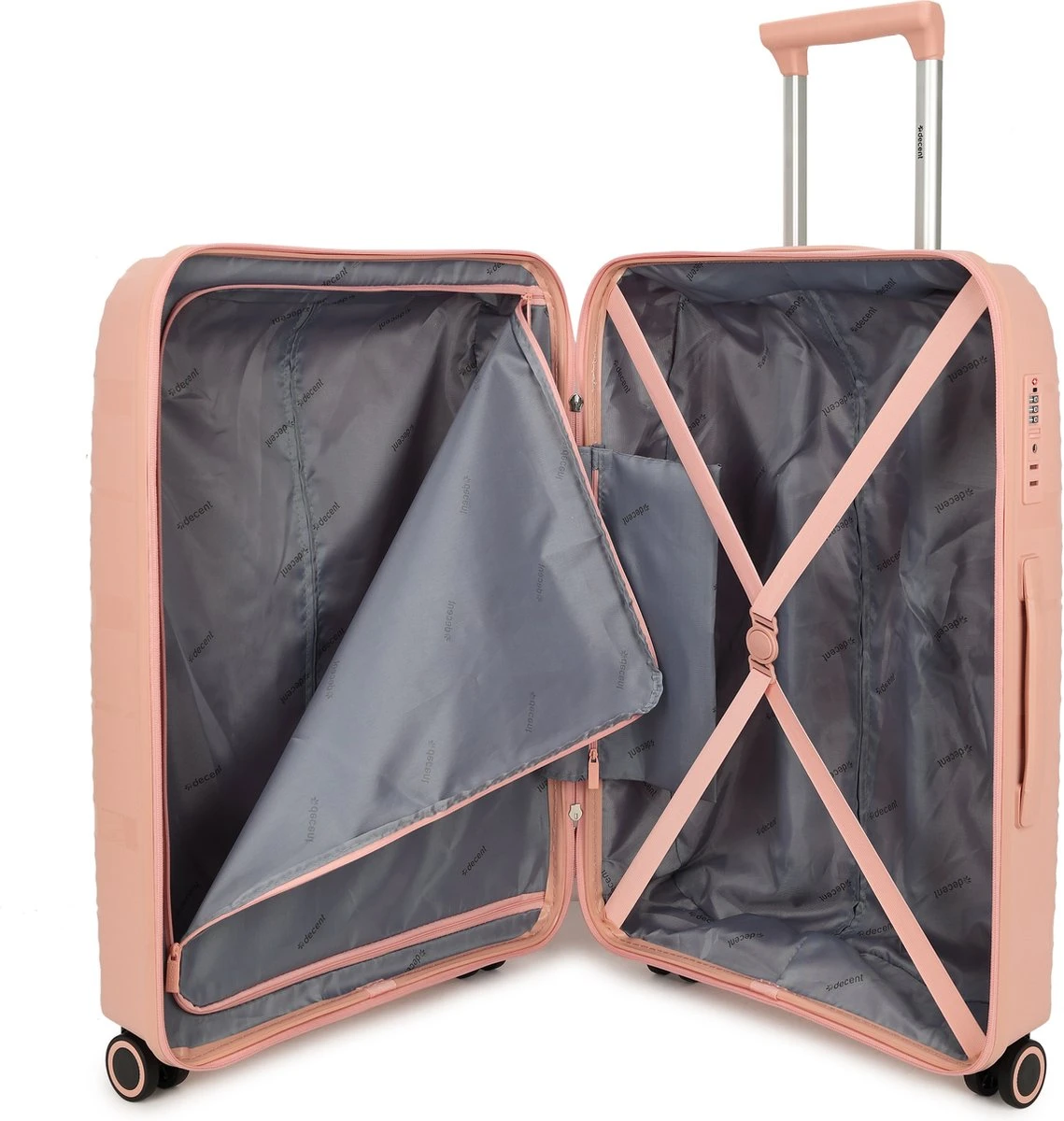 Decent EXPLORER PP Trolley 77 Cm - 106 Liter - TSA Slot - Pink 6 Decent EXPLORER PP Trolley 77 Cm - 106 Liter - TSA Slot - Pink - Afbeelding 4