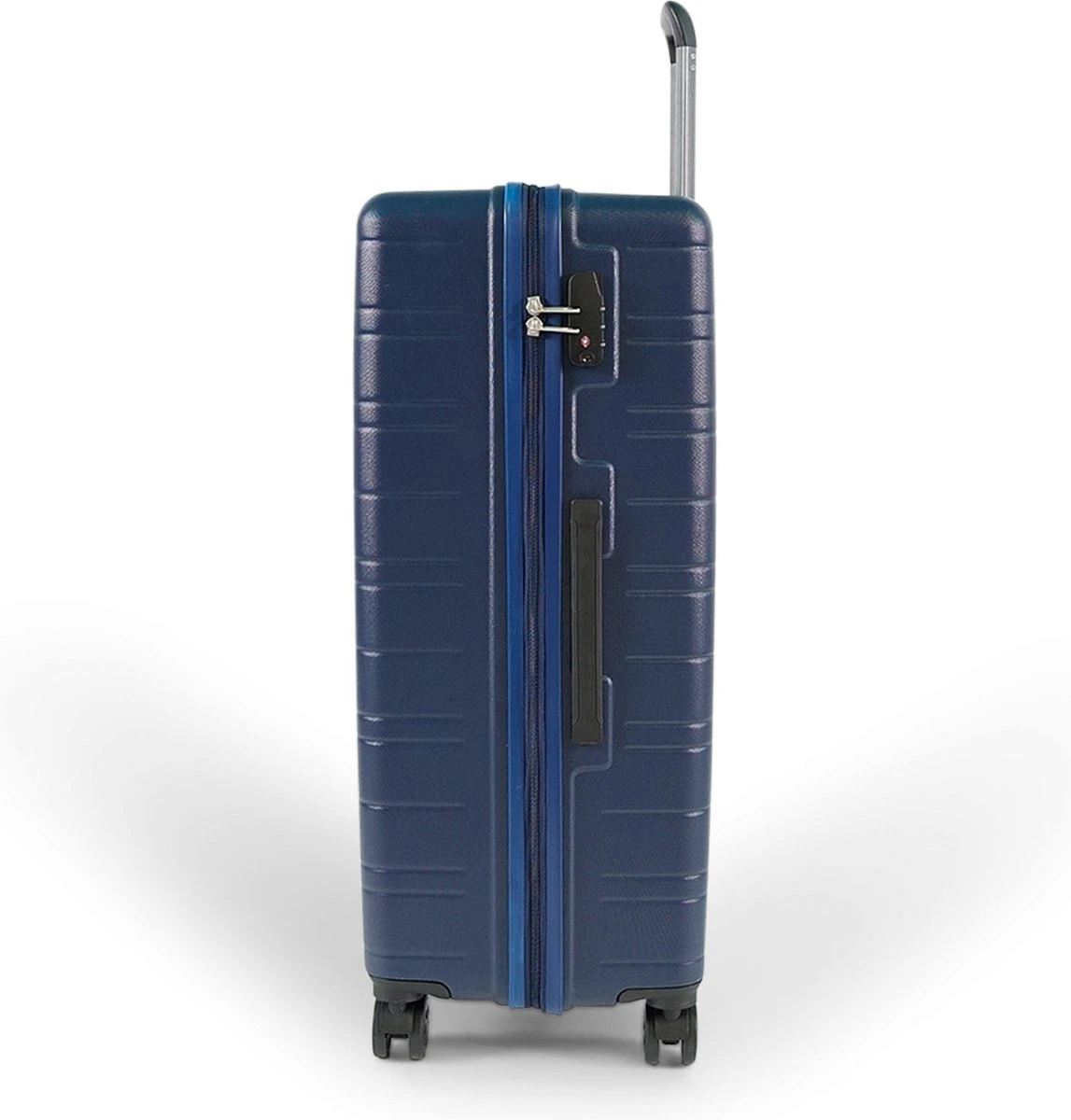 ©TROLLEYZ - Amsterdam No.9 - Reiskoffer 78cm Met TSA Slot - Dubbele Wielen - 360° Spinners - 100% ABS - Reiskoffer In Ocean Blue 4 ©TROLLEYZ - Amsterdam No.9 - Reiskoffer 78cm Met TSA Slot - Dubbele Wielen - 360° Spinners - 100% ABS - Reiskoffer In Ocean Blue - Afbeelding 2