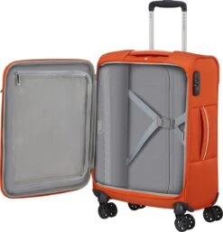 Samsonite Reiskoffer - Popsoda Spinner 55/20/40 (Handbagage) Orange -Bagageopslag 1154x1200