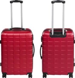 Tectake - Kofferset Trolleyset Reisset - 3-dlg Hardshell Wijnrood - 402670 11 Tectake - Kofferset Trolleyset Reisset - 3-dlg Hardshell Wijnrood - 402670 -Bagageopslag 1165x1200 4