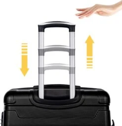 Merax 3-delig Kofferset Met TSA Slot - Trolleyset ABS 40L, 70L & 110 Liter - Zwart -Bagageopslag 1168x1200 4