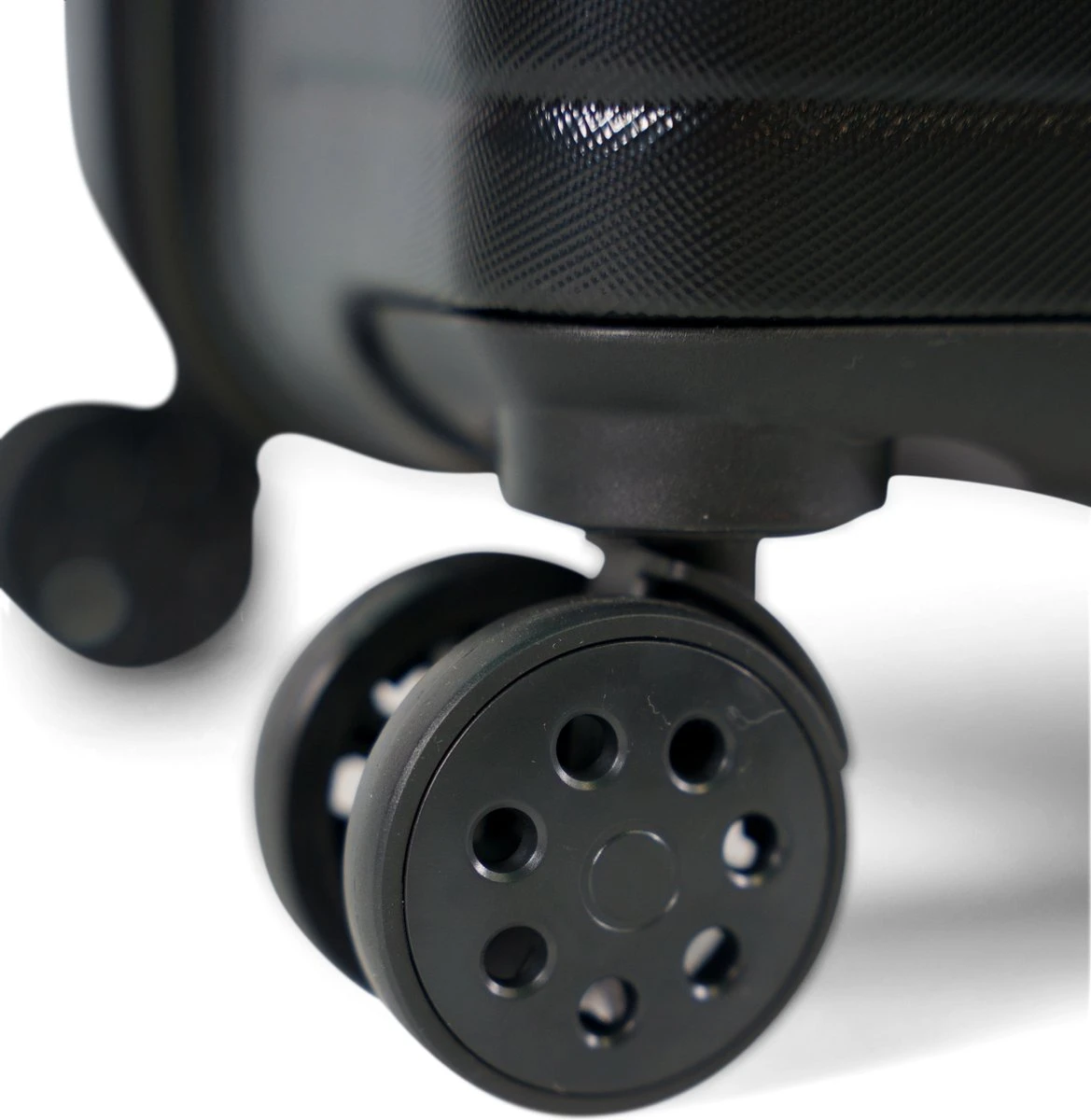 ©TROLLEYZ - Amsterdam No.9 - Trolley - 55cm Met TSA Slot - Dubbele Wielen - 360° Spinners - 100% ABS - Handbagage Koffer In Night Black 7 ©TROLLEYZ - Amsterdam No.9 - Trolley - 55cm Met TSA Slot - Dubbele Wielen - 360° Spinners - 100% ABS - Handbagage Koffer In Night Black - Afbeelding 5