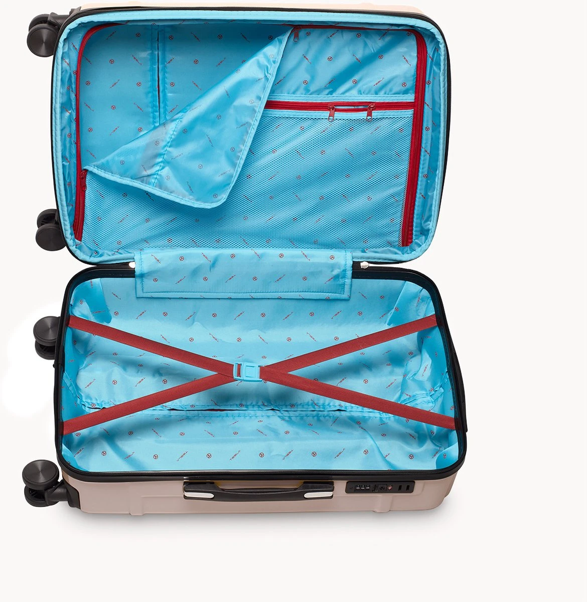 Tesla PC - Reiskoffer - 65 Cm - 4 Wielen - Roze 5 Tesla PC - Reiskoffer - 65 Cm - 4 Wielen - Roze - Afbeelding 3