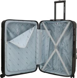 Enrico Benetti Koffer / Trolley / Reiskoffer - 75 X 46 X 25 Cm - 93 Liter - ABS - Maat L - Louisville - Zwart -Bagageopslag 1176x1200 1