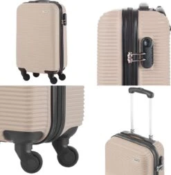 TravelZ Horizon Handbagagekoffer - 54cm Handbagage Trolley Met Gevoerde Binnenkant - Champagne 14 TravelZ Horizon Handbagagekoffer - 54cm Handbagage Trolley Met Gevoerde Binnenkant - Champagne -Bagageopslag 1177x1200 14