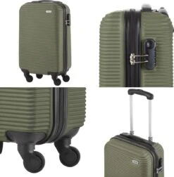 TravelZ Horizon Handbagagekoffer - 54cm Handbagage Trolley Met Gevoerde Binnenkant - Groen -Bagageopslag 1177x1200 16