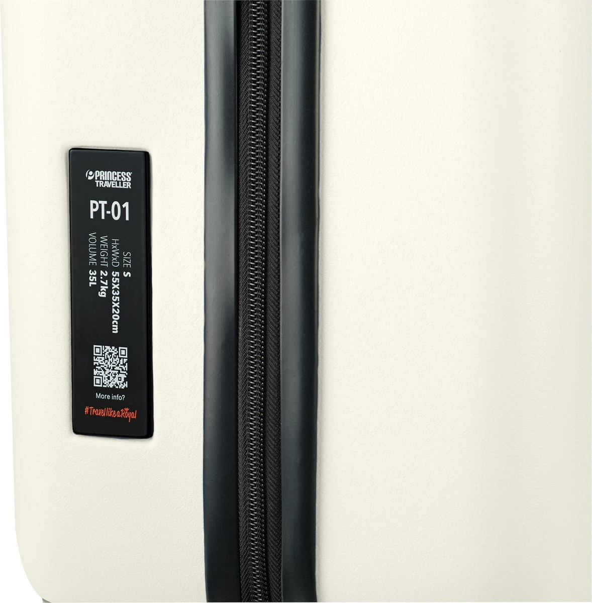 Princess Traveller PT01 - Handbagagekoffer - Pearl White - S - 55cm 7 Princess Traveller PT01 - Handbagagekoffer - Pearl White - S - 55cm - Afbeelding 5