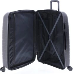 Gladiator Kick-Off Grote Koffer Expandable -76 Cm - 99/125 Liter - Eco Friendly Recyclebaar PP - Donkergrijs -Bagageopslag 1187x1200 4