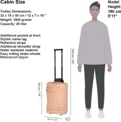 New Rebels® Harper Reistas / Weekendtas Geschikt Voor Handbagage - Waterafstotend Polyutheraan - Trolley Met Wielen En Reflectiedetails - Oud Roze - 29L 23 New Rebels® Harper Reistas / Weekendtas Geschikt Voor Handbagage - Waterafstotend Polyutheraan - Trolley Met Wielen En Reflectiedetails - Oud Roze - 29L -Bagageopslag 1189x1200 7