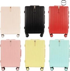 TOP AA Reis Kofferset - Trolleyset 3-delig Met TSA Slot Aluminum Frame, Kleine Cabine En Groot, ABS Luggage, (20+24+28 Inches 3 Pc Set), Roze/pink -Bagageopslag 1191x1200 2