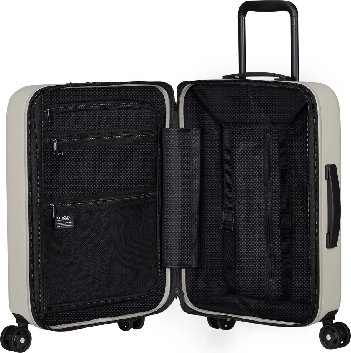Samsonite Reiskoffer - Stackd Spinner Uitbreidbaar (4 Wielen) 55 Cm Handbagage - Sand - 2.8 Kg 5 Samsonite Reiskoffer - Stackd Spinner Uitbreidbaar (4 Wielen) 55 Cm Handbagage - Sand - 2.8 Kg - Afbeelding 3