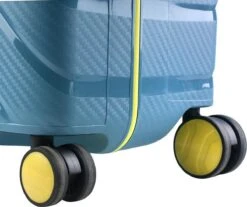 CarryOn Steward Kofferset - 2-delige TSA Trolleyset Met Kliksloten - Dubbele Wielen - Blauw -Bagageopslag 1200x1005 4