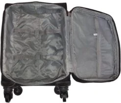Stoffen Handbagage Koffer 51cm 4 Wielen Trolley - Bruin -Bagageopslag 1200x1015