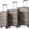 Merax 3-delig Kofferset Met TSA Slot - Trolleyset ABS 40L, 70L & 110 Liter - Goud -Bagageopslag 1200x1029 1