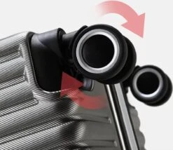 Design Handbagage Reiskoffer 20'', 50.8 Cm Cabinbag, Spinner , Aluminium Magnesium Alloy Frame Koffer, (LIGHT GRIJS) -Bagageopslag 1200x1039 2