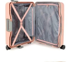 Decent Handbagage Koffer / Trolley / Reiskoffer - 55 Cm - 38 Liter - Polypropyleen - On-Tour - Roze -Bagageopslag 1200x1052