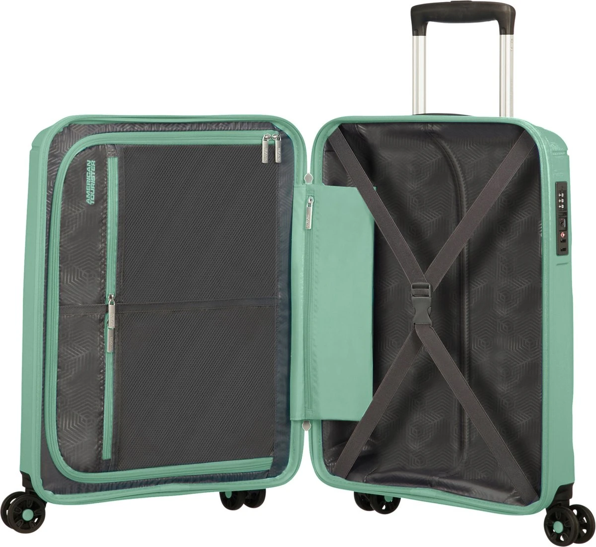 American Tourister Reiskoffer - Sunside Spinner 55/20 (Handbagage) Mineral Green 6 American Tourister Reiskoffer - Sunside Spinner 55/20 (Handbagage) Mineral Green - Afbeelding 4