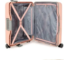 Decent Handbagage Koffer / Trolley / Reiskoffer - 55 Cm - 38 Liter - Polypropyleen - On-Tour - Roze -Bagageopslag 1200x1113 1