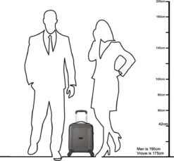 Decent Handbagage Koffer / Trolley / Reiskoffer - 42 Cm - 24 Liter - ABS - Maxi Air - Grijs 40 Decent Handbagage Koffer / Trolley / Reiskoffer - 42 Cm - 24 Liter - ABS - Maxi Air - Grijs -Bagageopslag 1200x1114 9