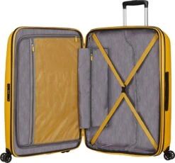 American Tourister Reiskoffer - Bon Air Dlx Spinner 75/28 Tsa Exp (Large) Light Yellow -Bagageopslag 1200x1115