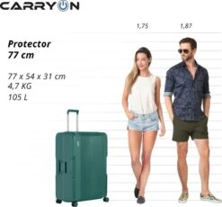 CarryOn Protector Luxe Grote Reiskoffer - Trolley 77cm Met TSA-klikslot - Ultrasterk - Groen 15 CarryOn Protector Luxe Grote Reiskoffer - Trolley 77cm Met TSA-klikslot - Ultrasterk - Groen -Bagageopslag 1200x1117 1